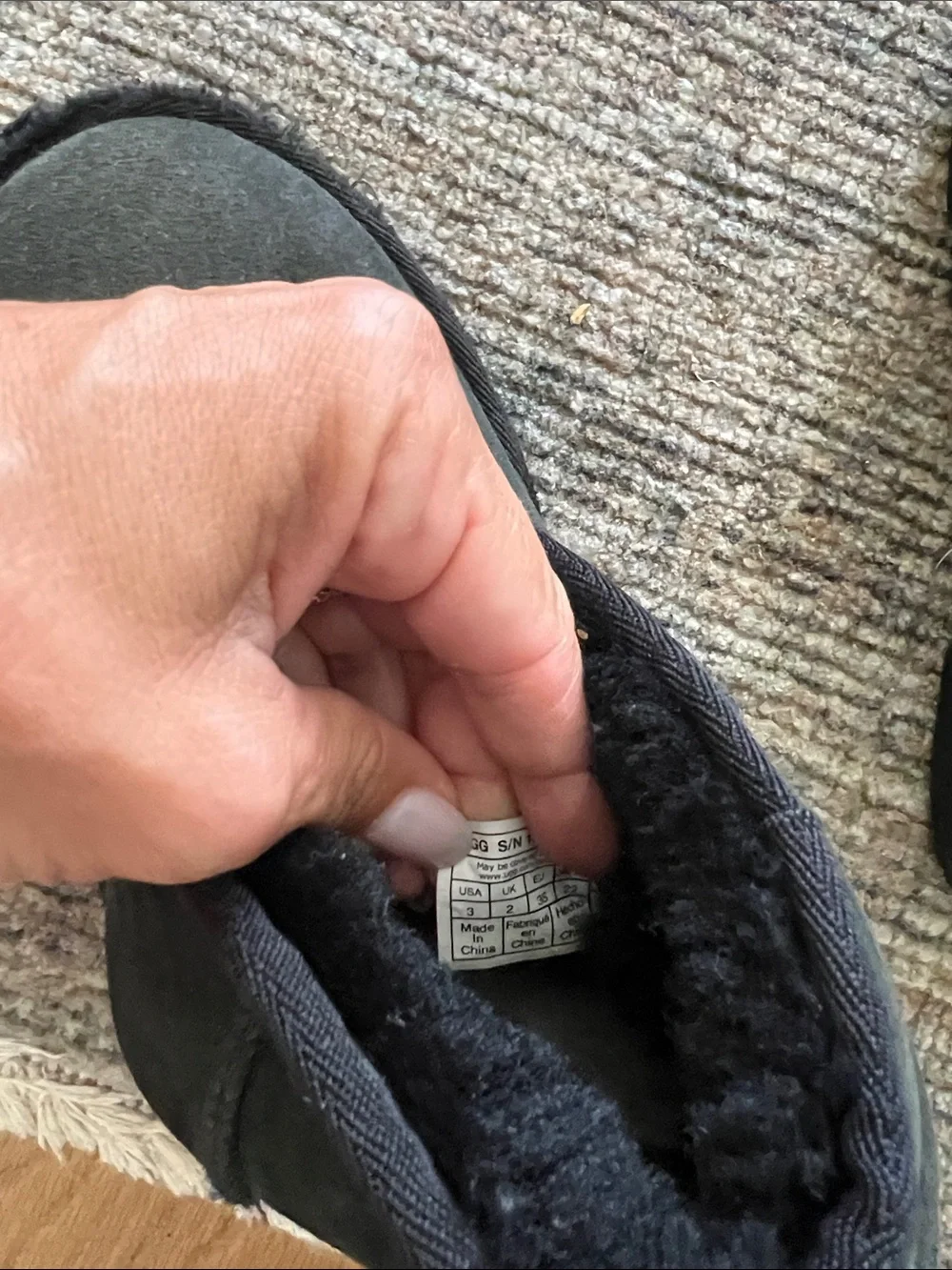 UGG Kids Short Suede Boots in Black